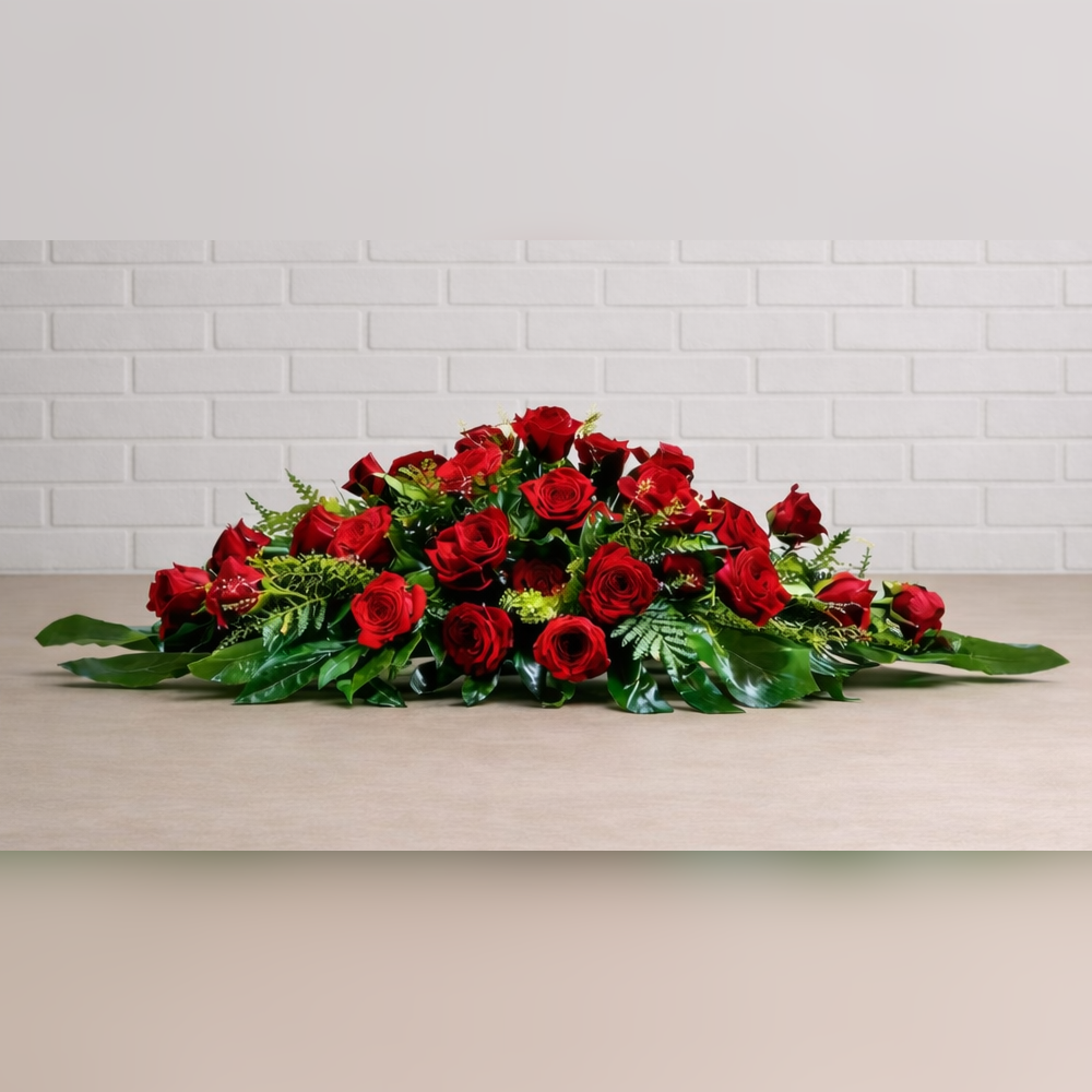 Centro fúnebre de rosas rojas Zaragoza